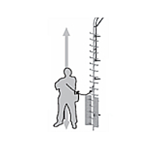 PROTEKT AC 520 - Permanent Ladder with Vertical Anchorage Rail System