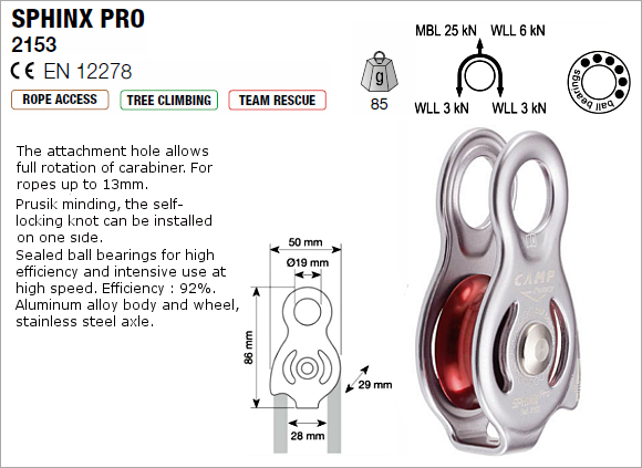 CAMP 2153  - Sphinx Pro Pulley