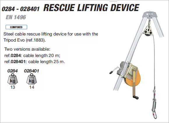 CAMP 284-284.01  - Rescue Lifting Device